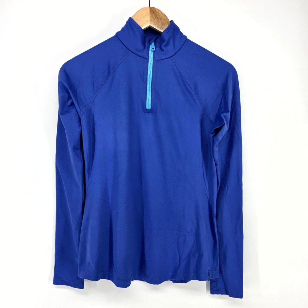 Mountain Hardwear Quarter Zip Pullover Women S Blue Long Sleeve Active Top Hiker